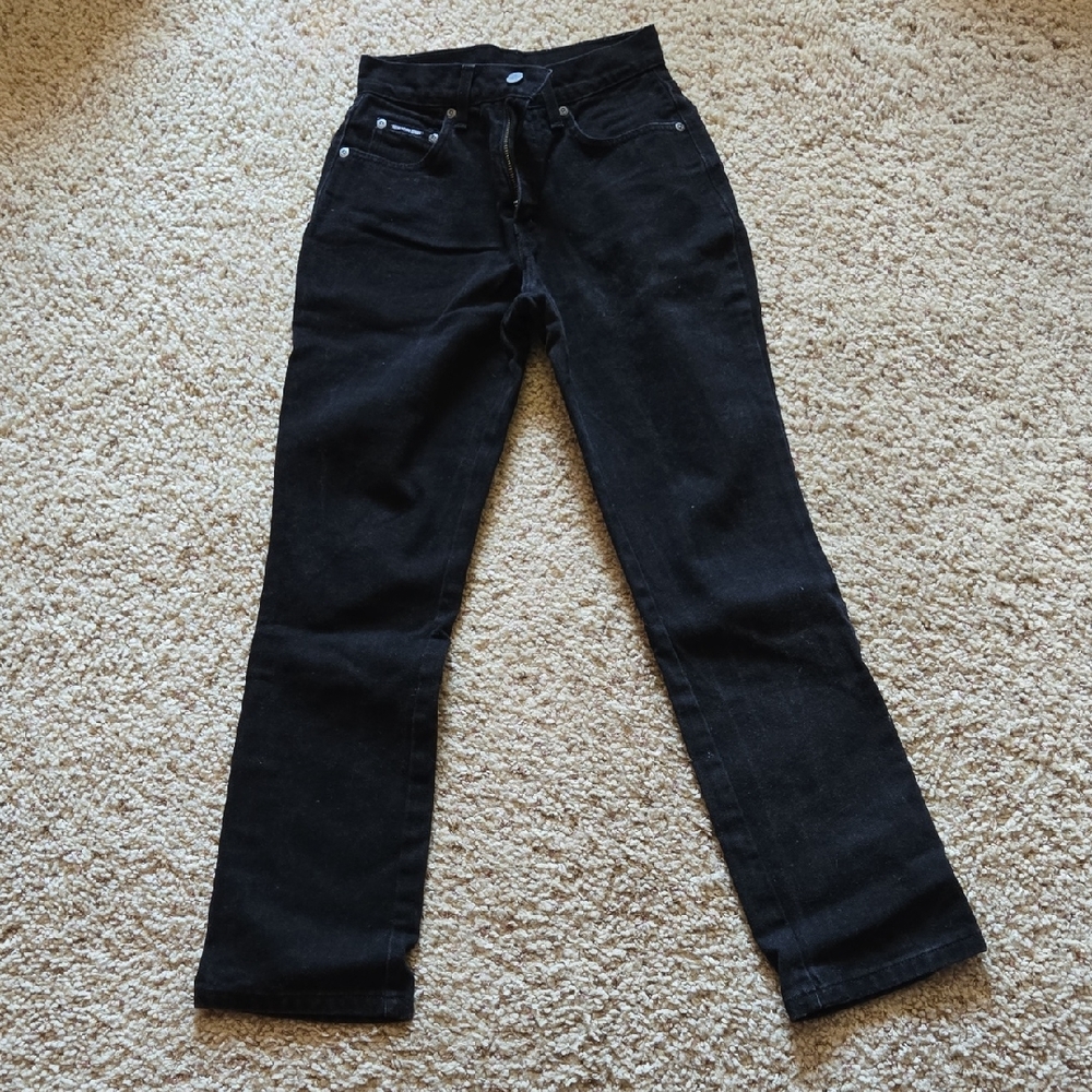 Classic Black Straight Leg Women's Jeans